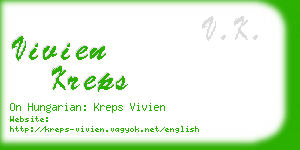 vivien kreps business card
